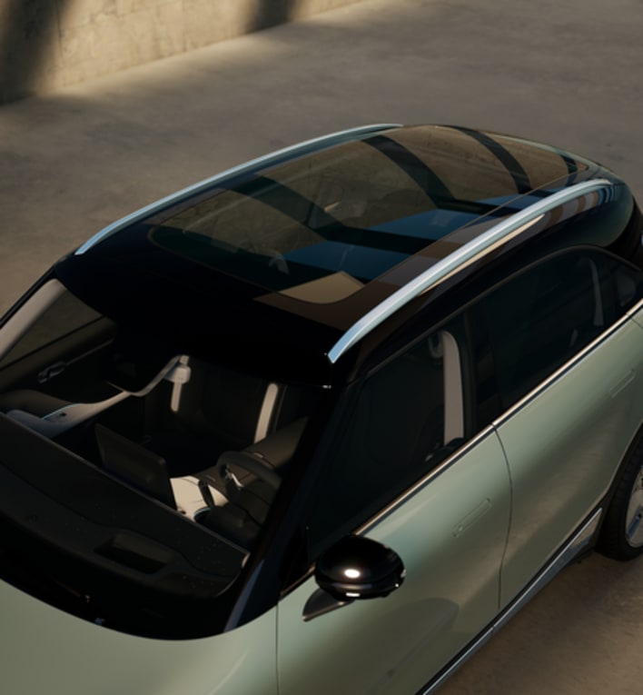 מכונית חשמלית צילום מלמעלה