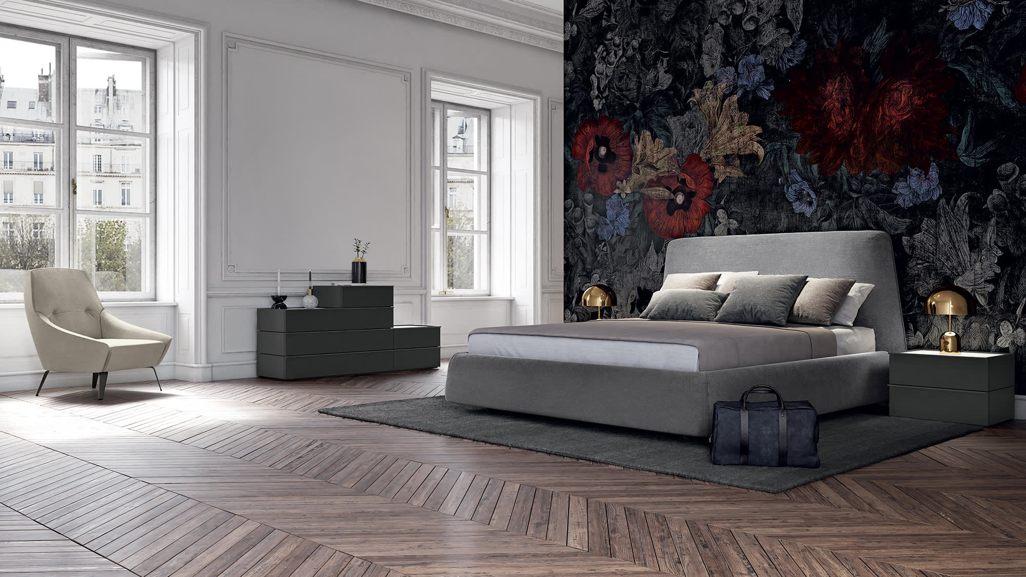 Letto Matrimoniale Con Testata Bellini Febal Casa