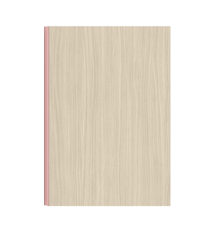 Anta noce naturale - Maniglia rosa bubble