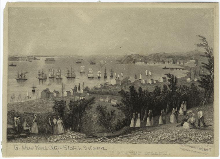 Joseph White "The narrows from Staten Island"