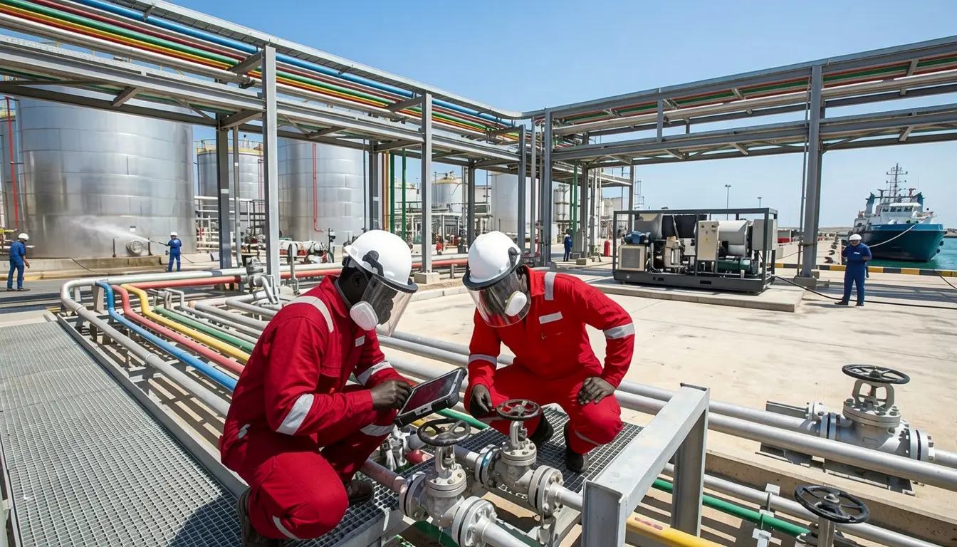 A facilities professional maintaining a commercial space