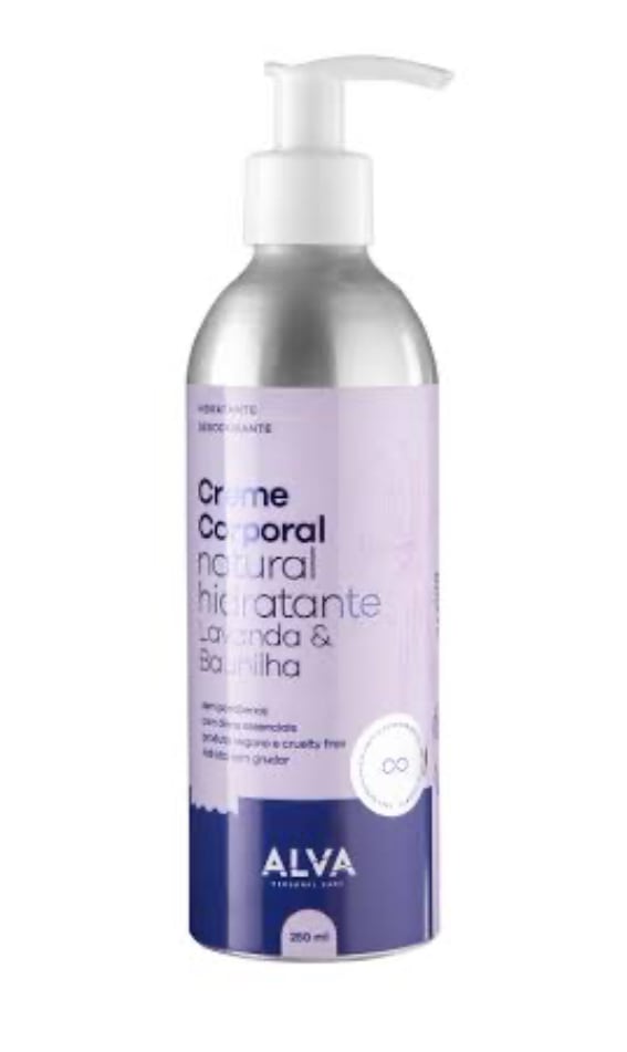 Creme Corporal Natural Hidratante Lavanda&Baunilha - 250ml