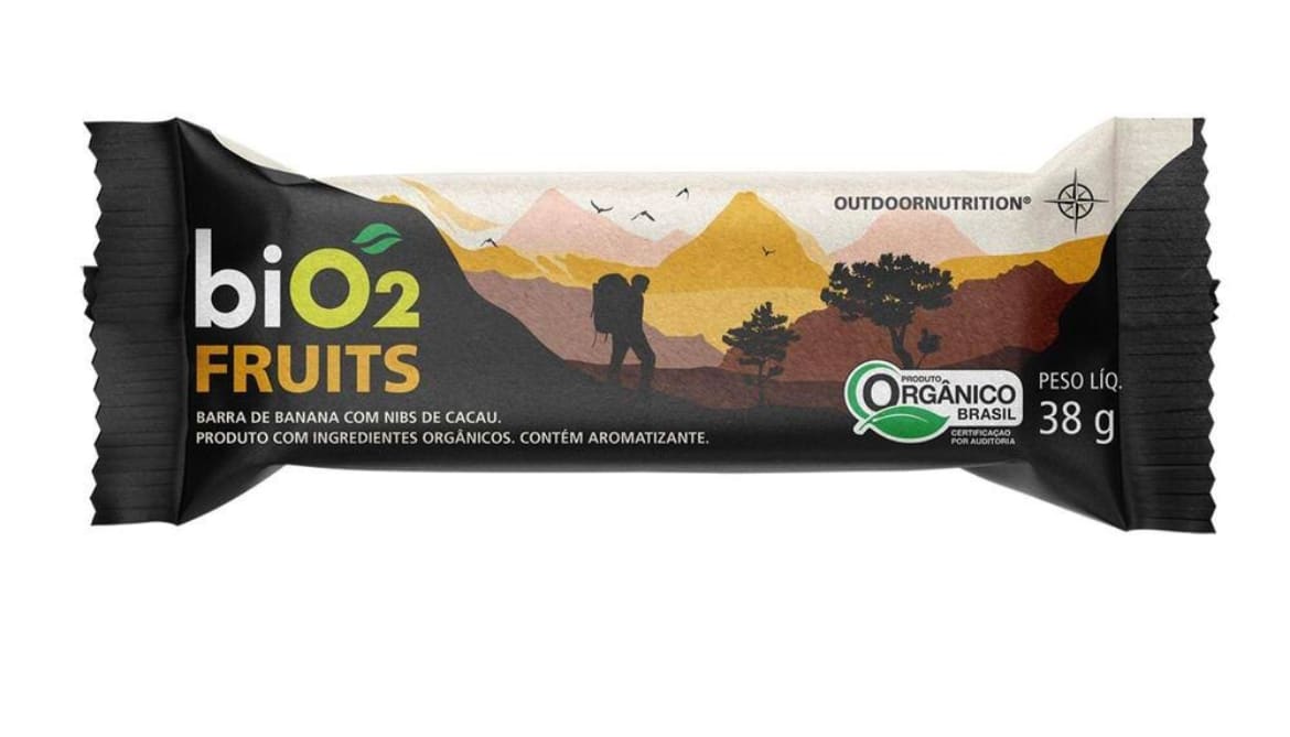 Barra de Banana com Nibs de Cacau Orgânica, Vegana e Sen Glúten - 38g