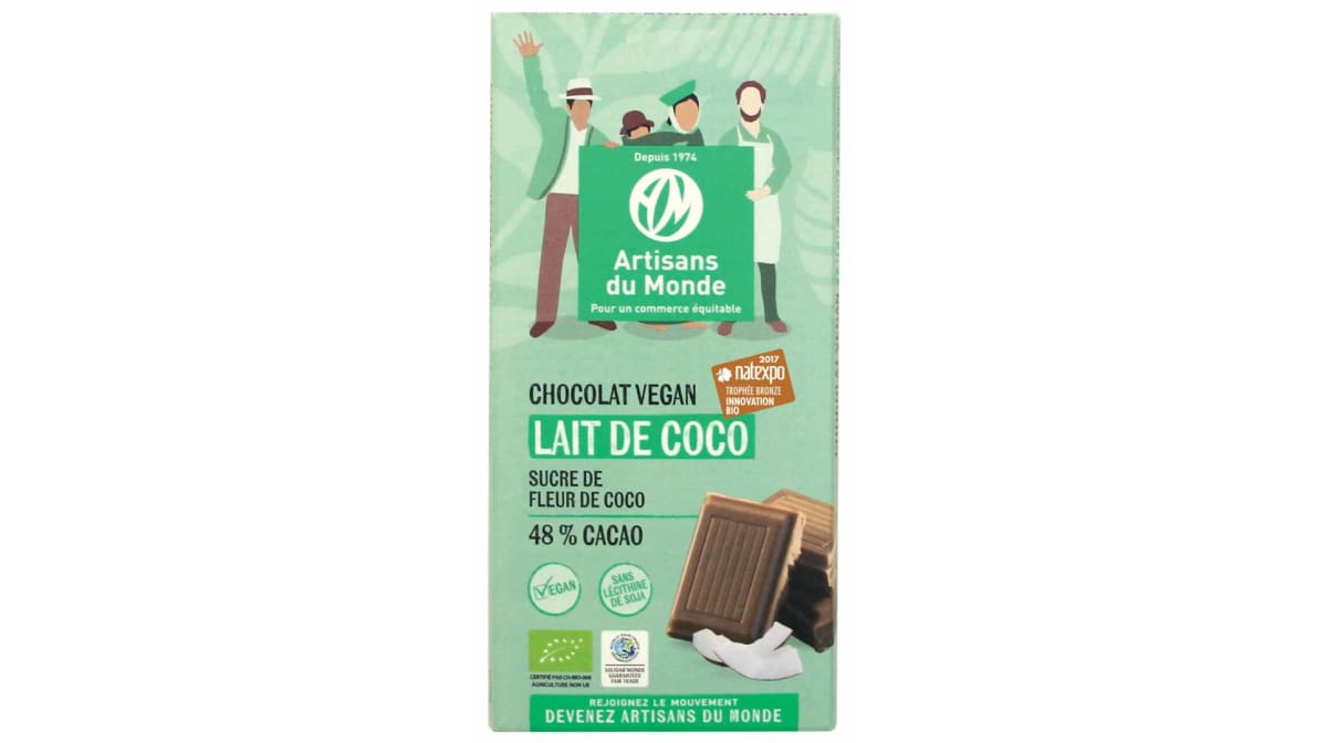 Chocolat Vegan Lait De Coco Gourmet Selection 2020