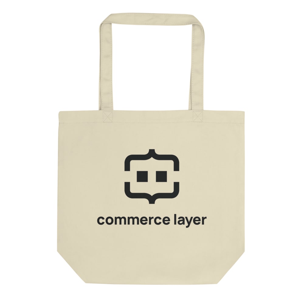 Eco Tote Bag with Black Logo