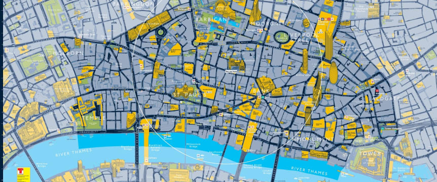 map image of Greater London Area