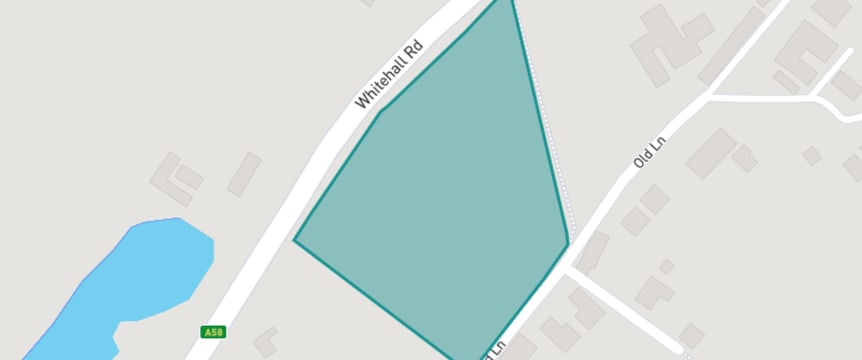 A preview of the site shown on a map