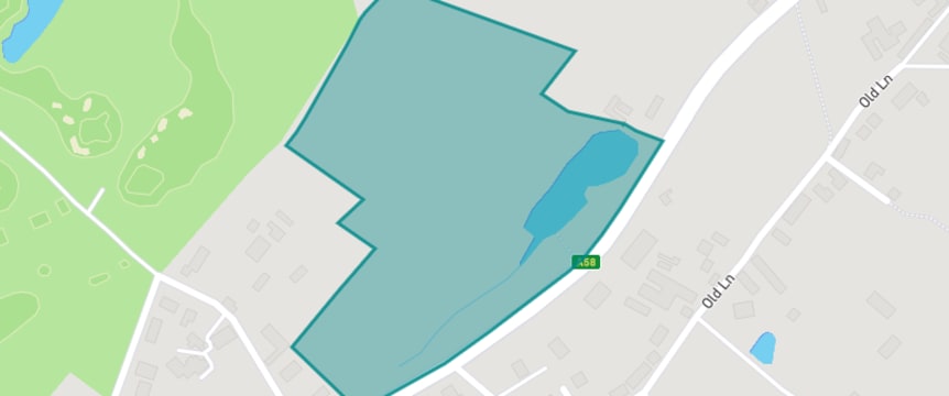 A preview of the site shown on a map