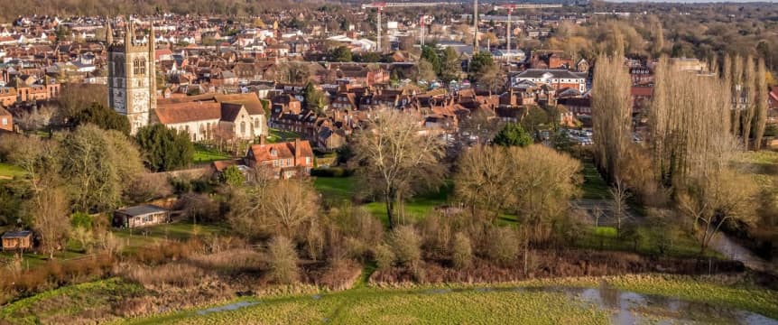 Wider view of Farnham