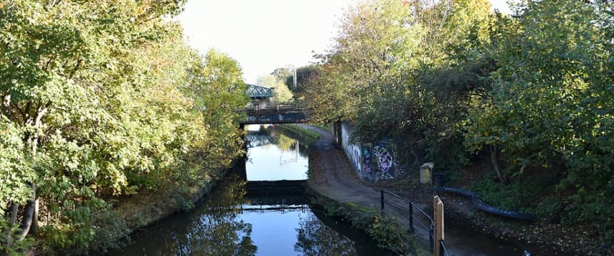 Canal and tow path