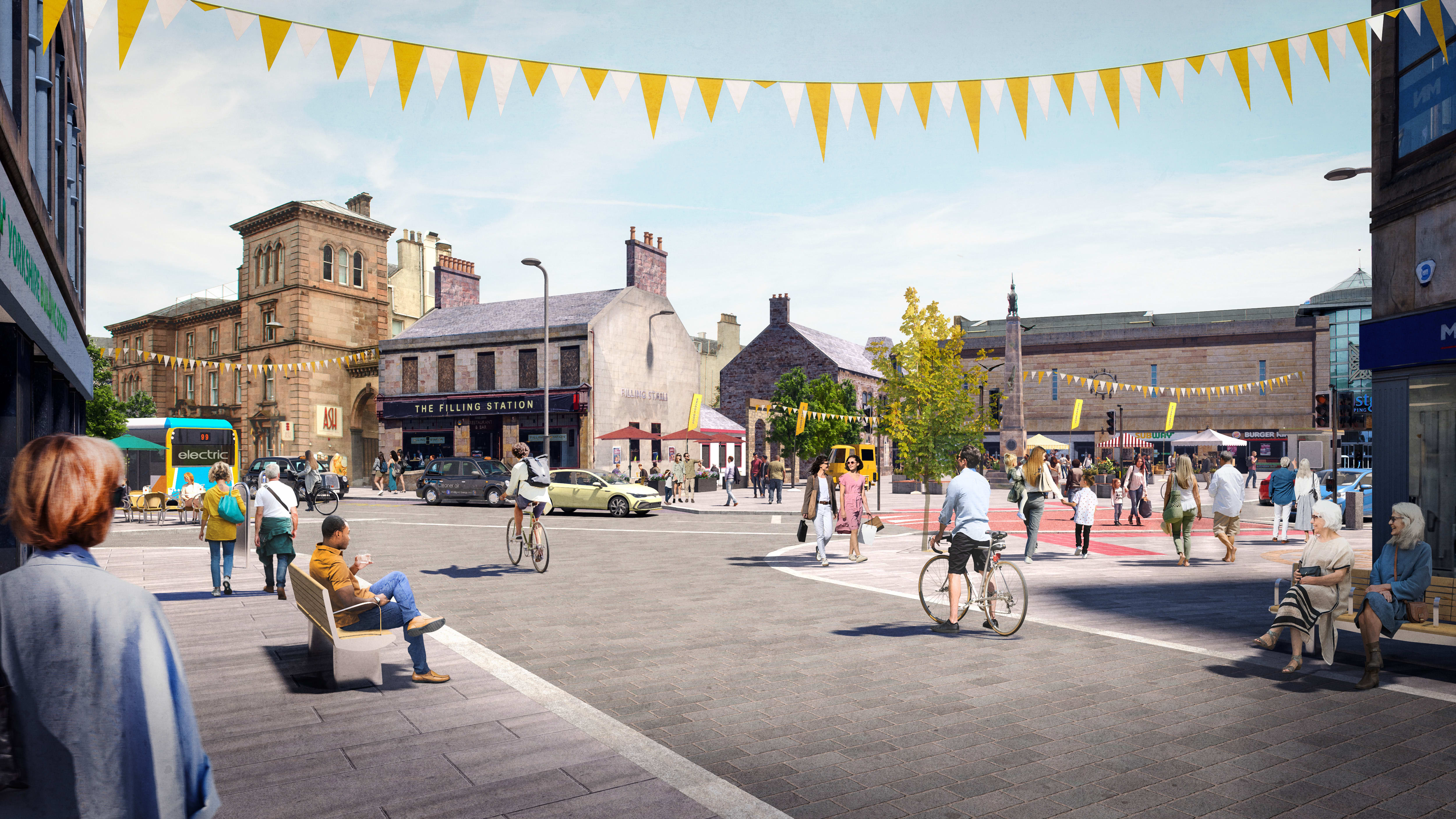 Academy Street visualisation at Inglis Street