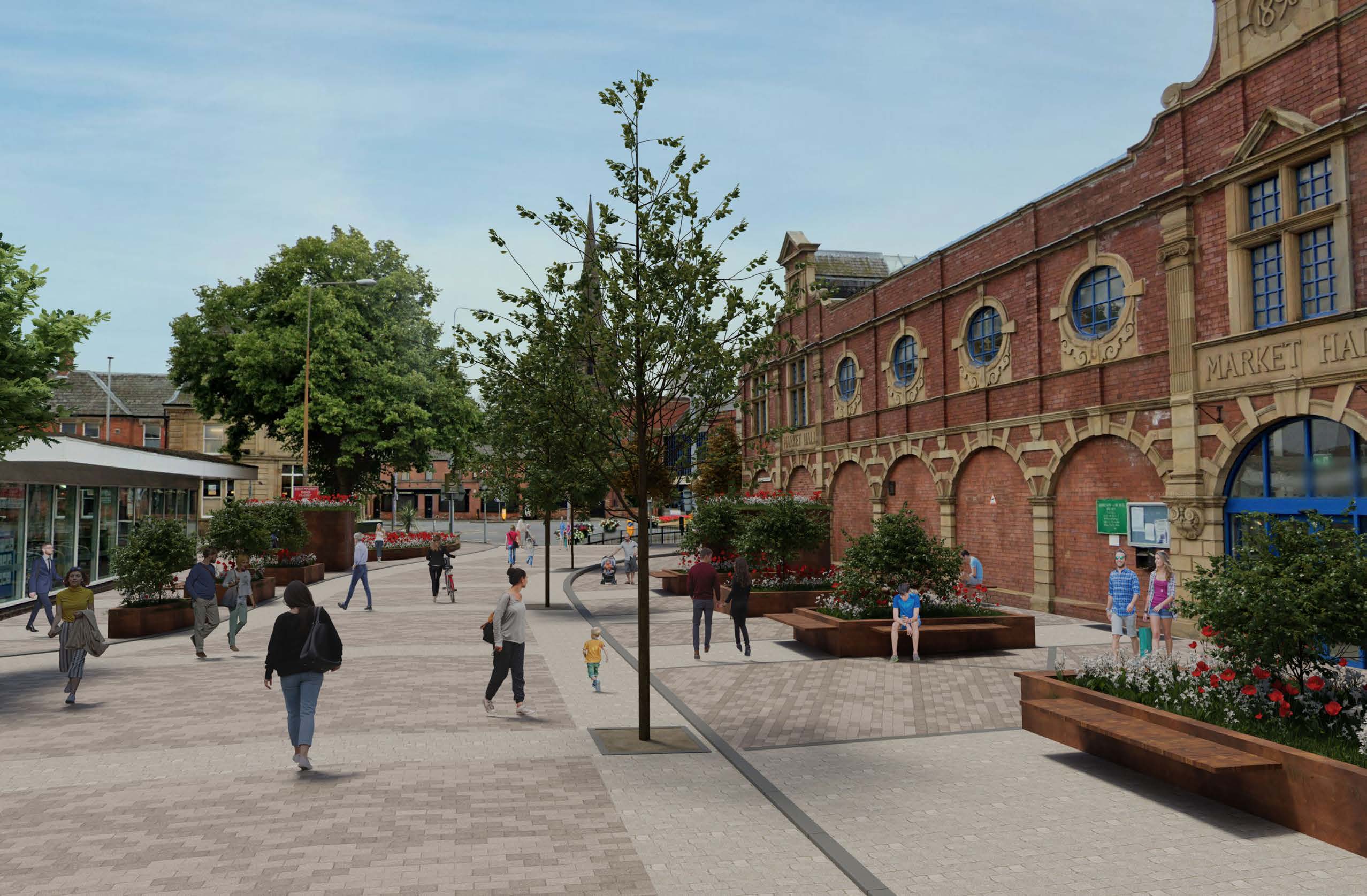 Market Hall and Estcourt Terrace Concept Visual