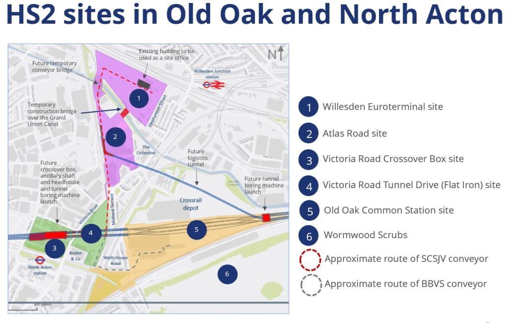 Hs2 Old Oak Common Map Look Back At – Hs2 Construction Sites In Old Oak – Commonplace