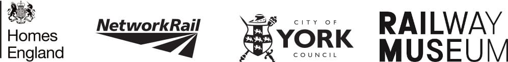 Logos of York Central Partnership