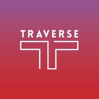 Traverse logo is shape of stylised letter T