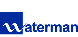 Stylised writing of Watermans