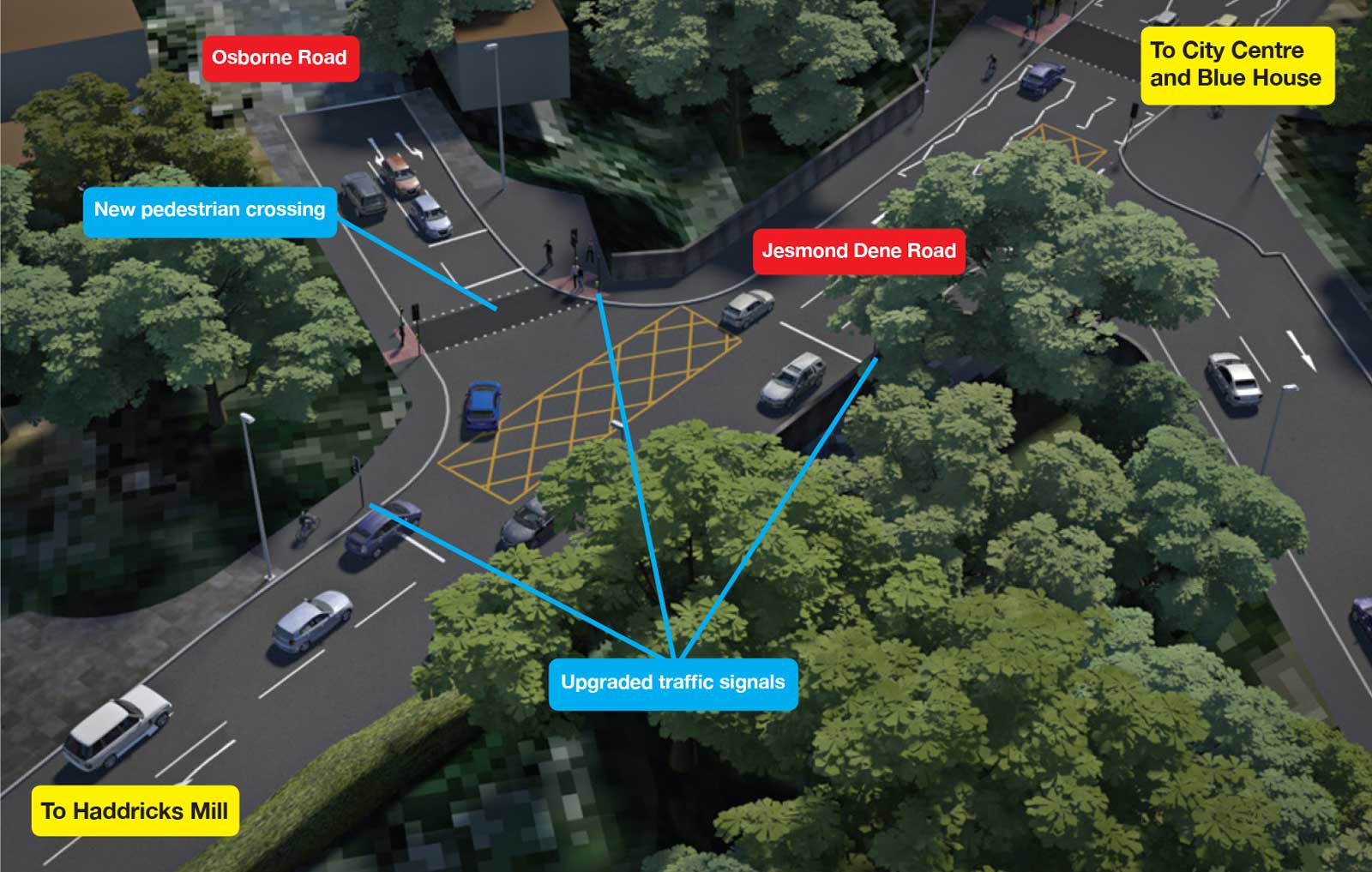 Blue House to Haddricks Mill Commonplace