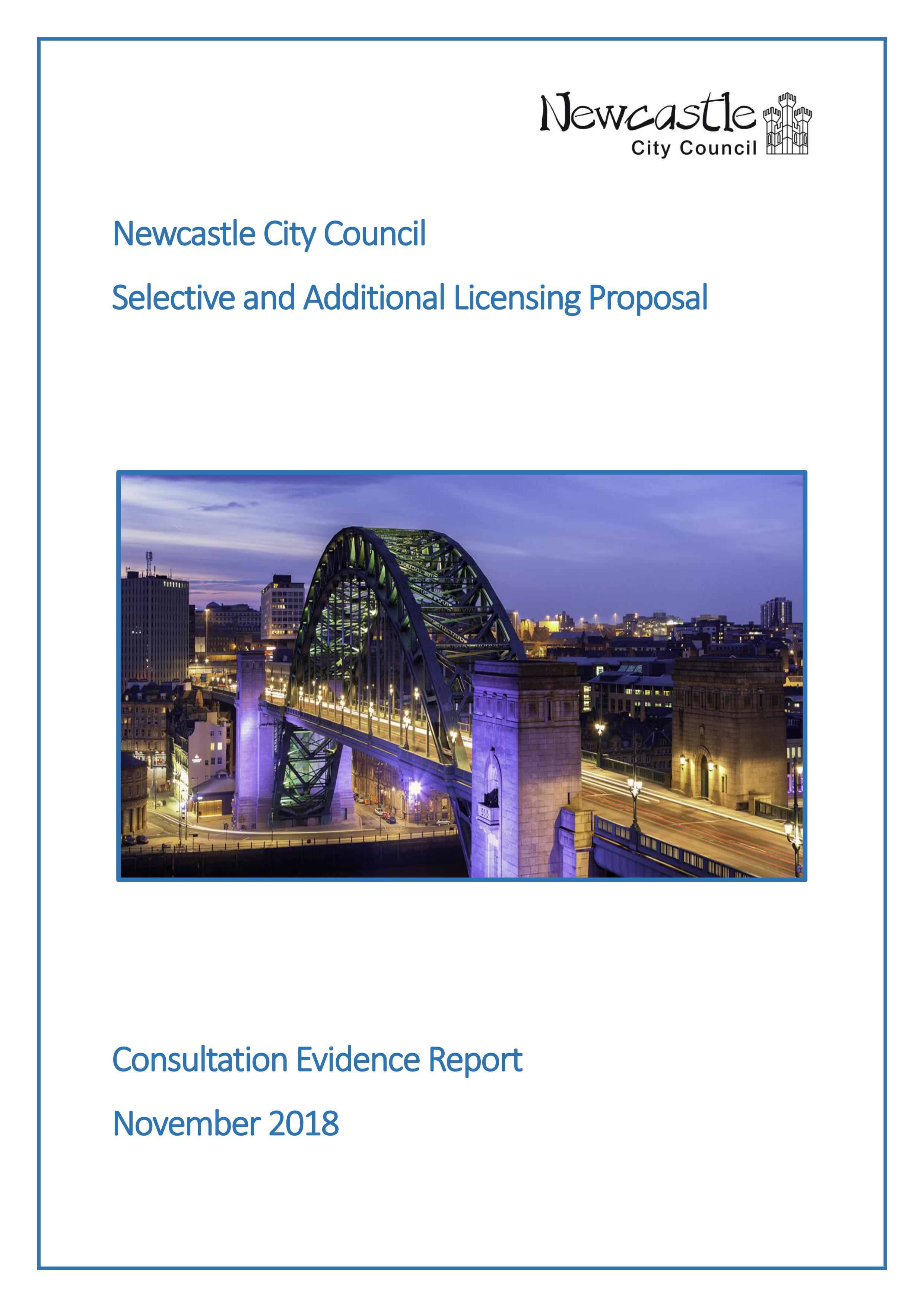 Consultation evidence report