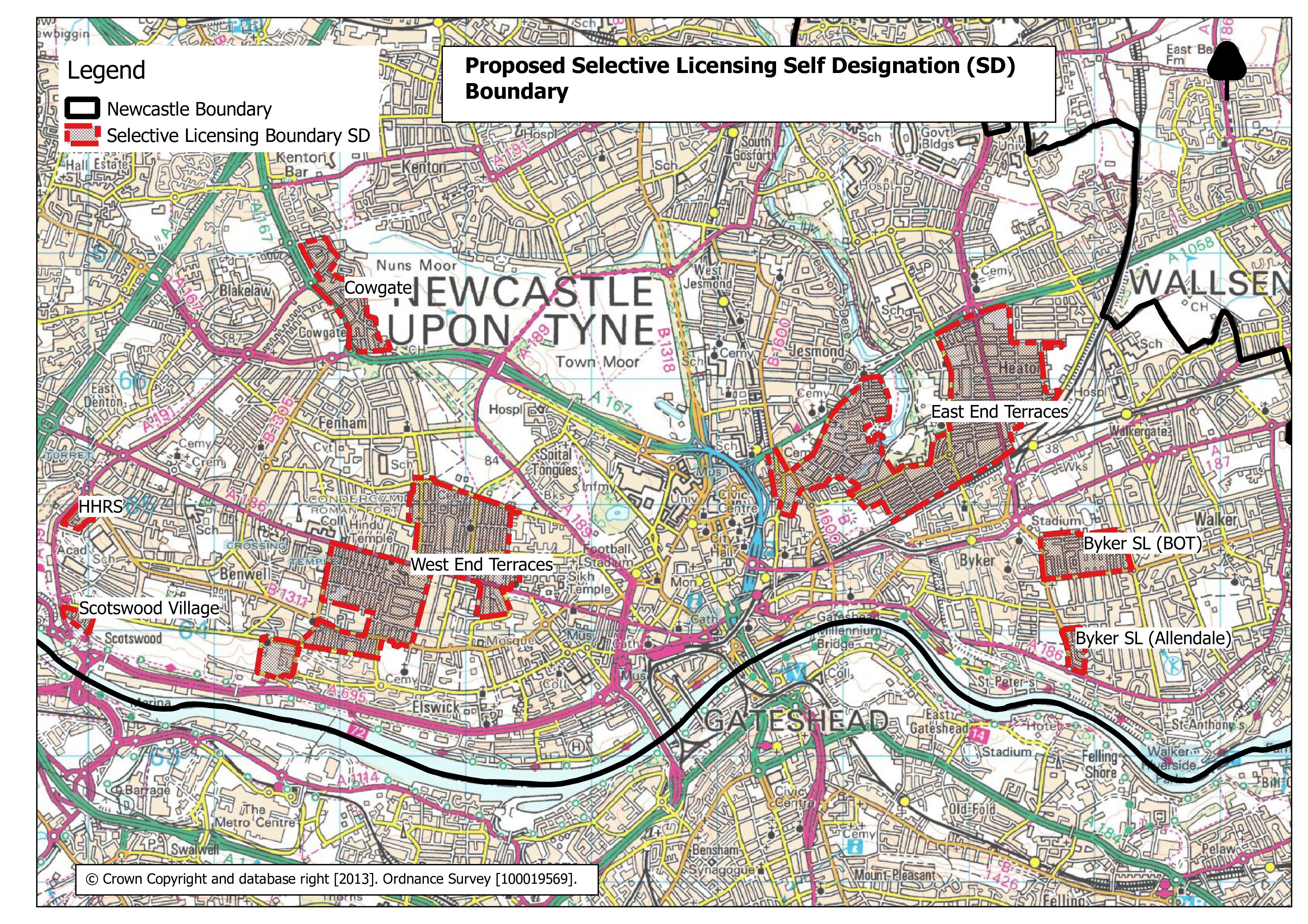 Proposed Selective Licensing Self Designation boundary only