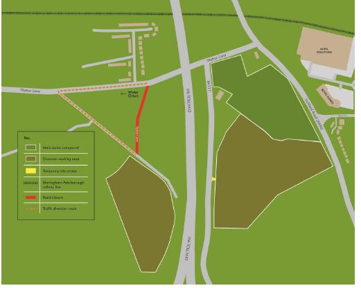 Notice of pipeline diversion works in Chattlehill