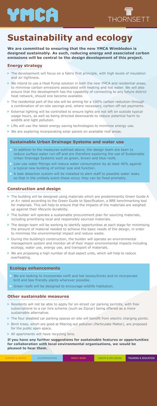 Sustainability and ecology - exhibition board PDF