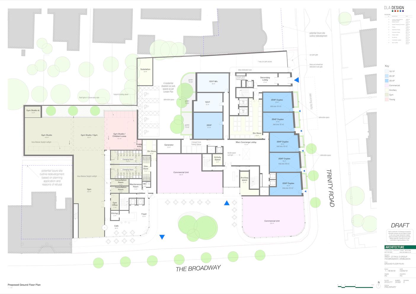 Updated ground floor plan, as of February 2020