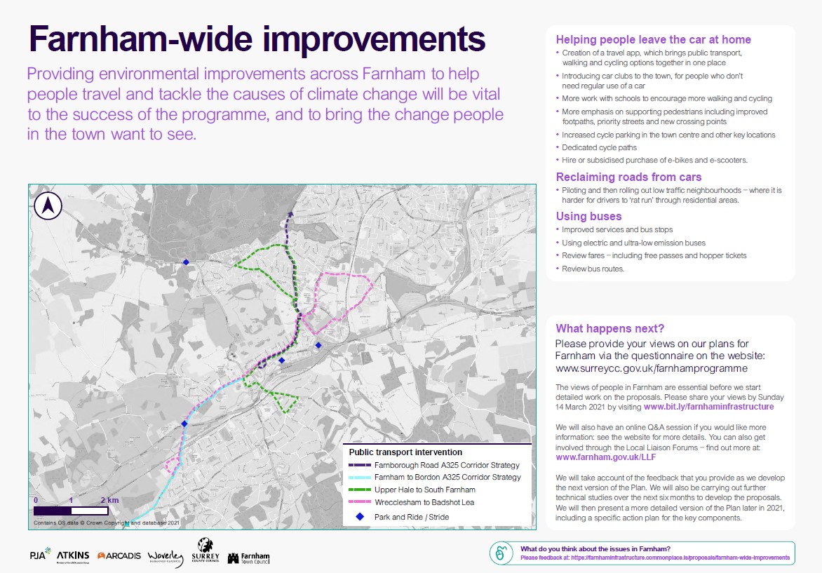 Read a summary of the Farnham-wide improvements