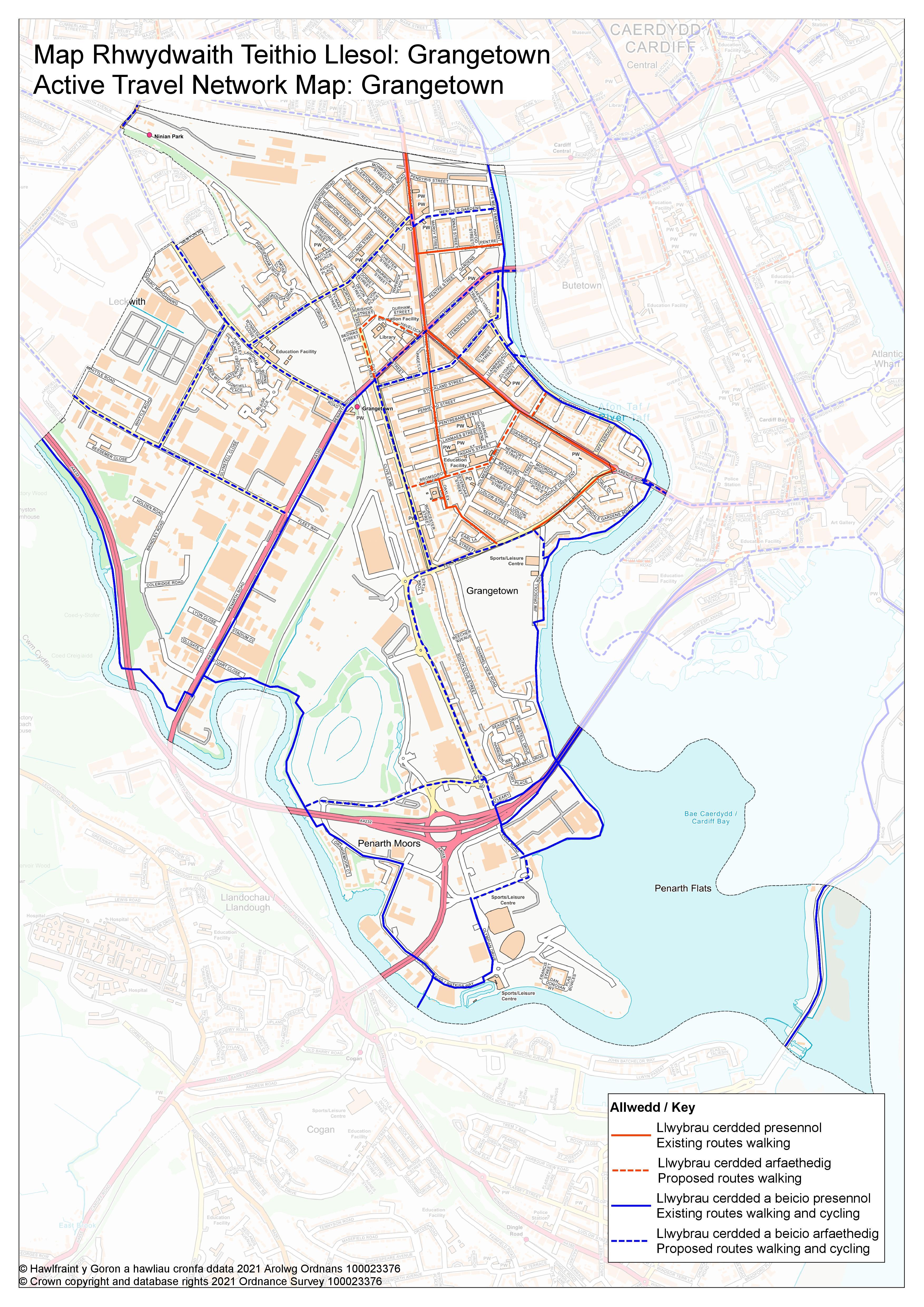 Look Back at - - Cardiff Active Travel Network Map