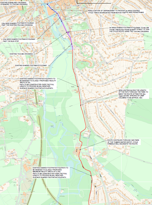 Guildford to Godalming Greenway Plans: Sheet 1