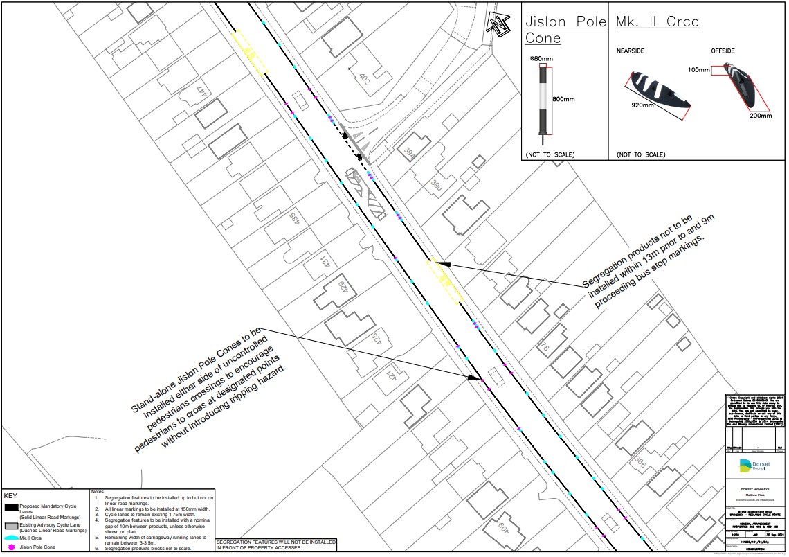 Properties 362-406 & 409-451
(Drawing HI1263-101-04-Orig)