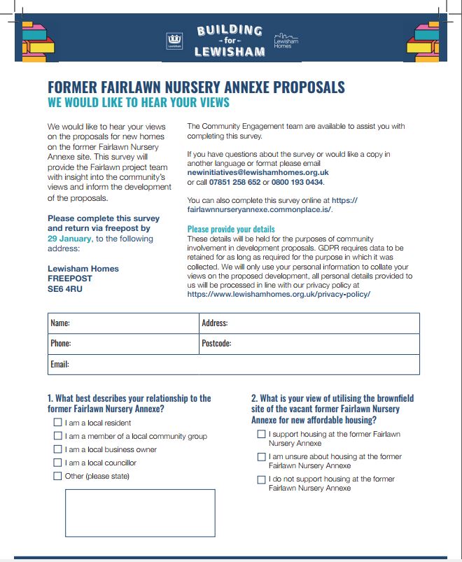 Fairlawn survey - January 2022