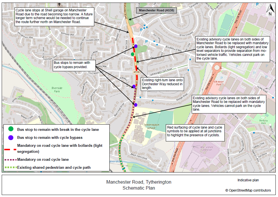 Diagram 1 -Manchester Road, Tytherington Scheme Plans