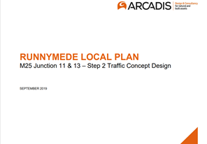 M25 Jct 11 & 13 Step 2 Traffic Concept Design 2019