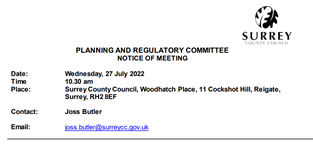 Planning & Regulatory Committee report A320 Jct 10