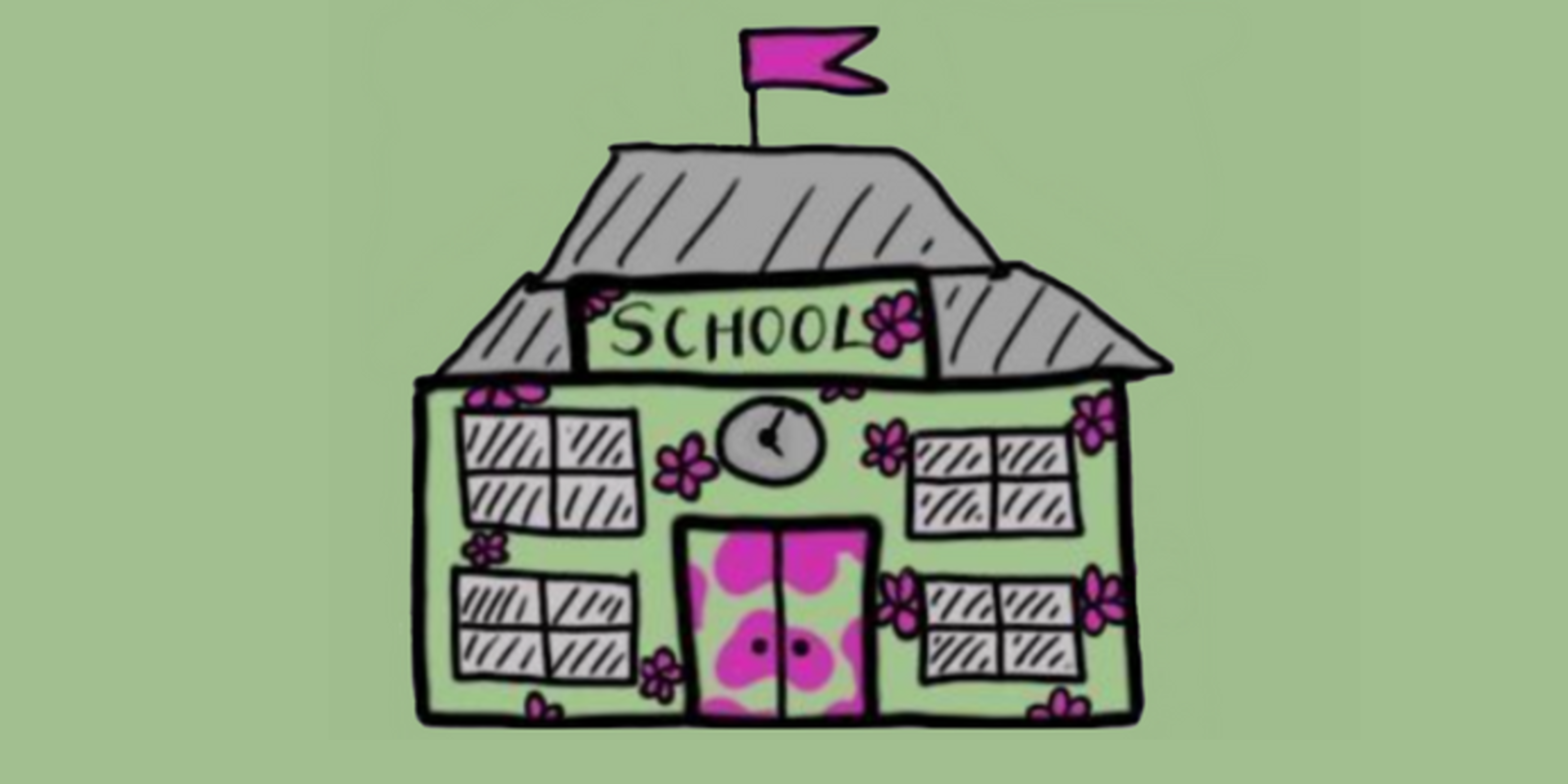 Drawing of a school