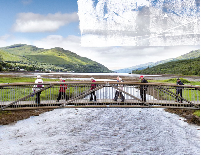 Walk in the Park group at the head of Loch Long