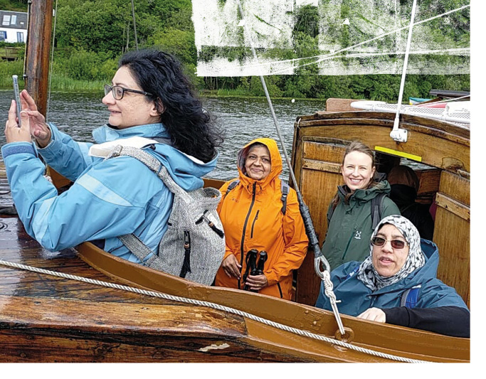 Group on Inchcailloch ferry