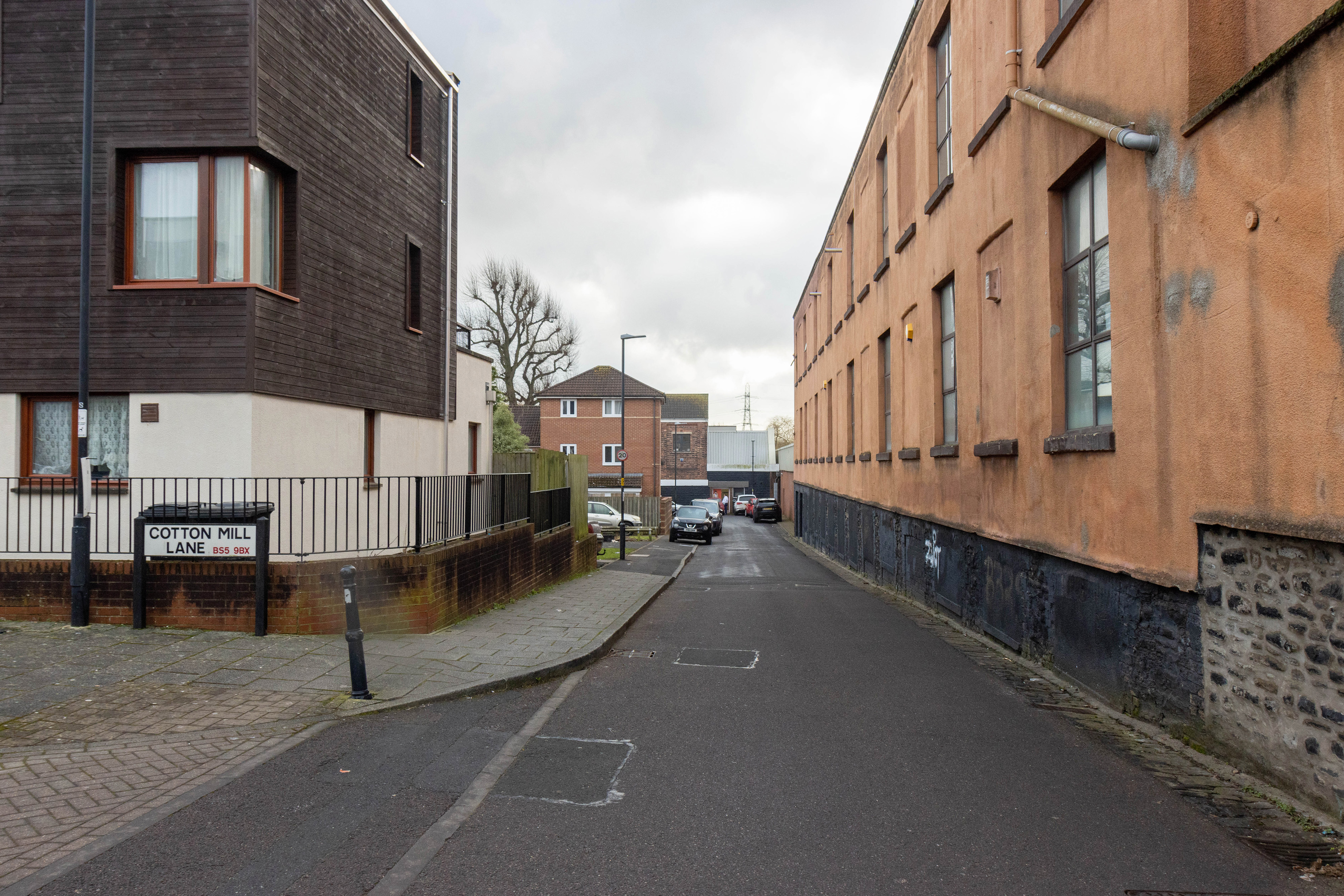 Narrow street with no parking