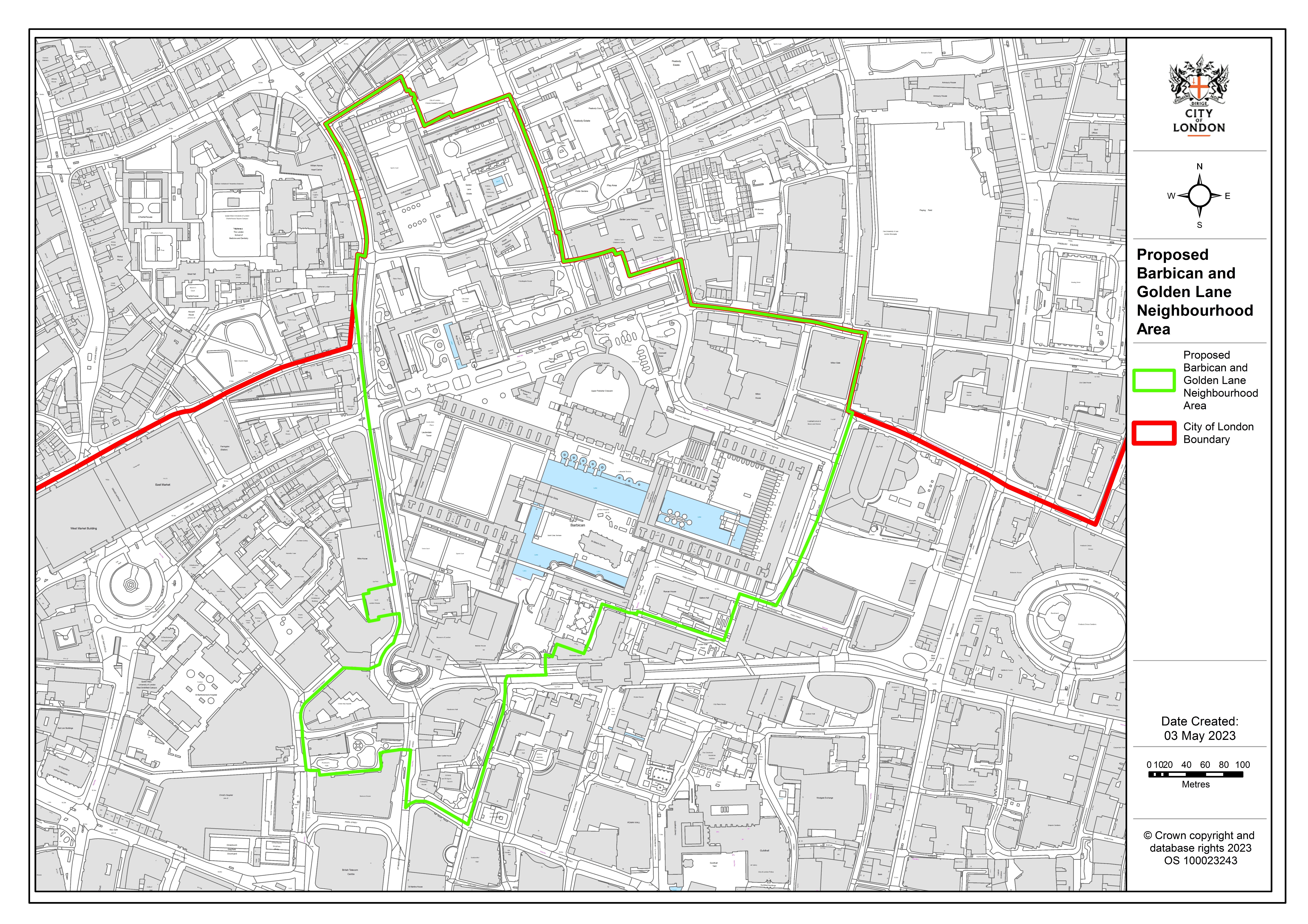 Proposed boundary for the neighbourhood area