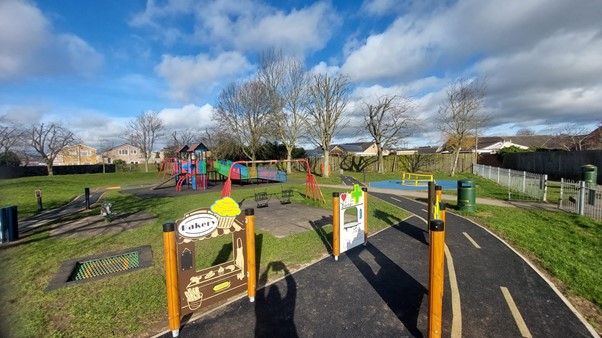 St Margarets close play area in its current state