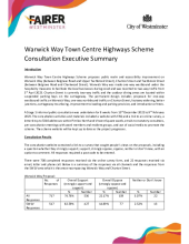 Warwick Way consultation outcome, executive summary