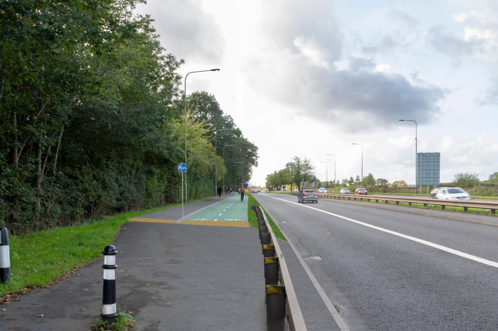Bromley Heath viaduct pathway with proposed new cycling and walking infrastructure