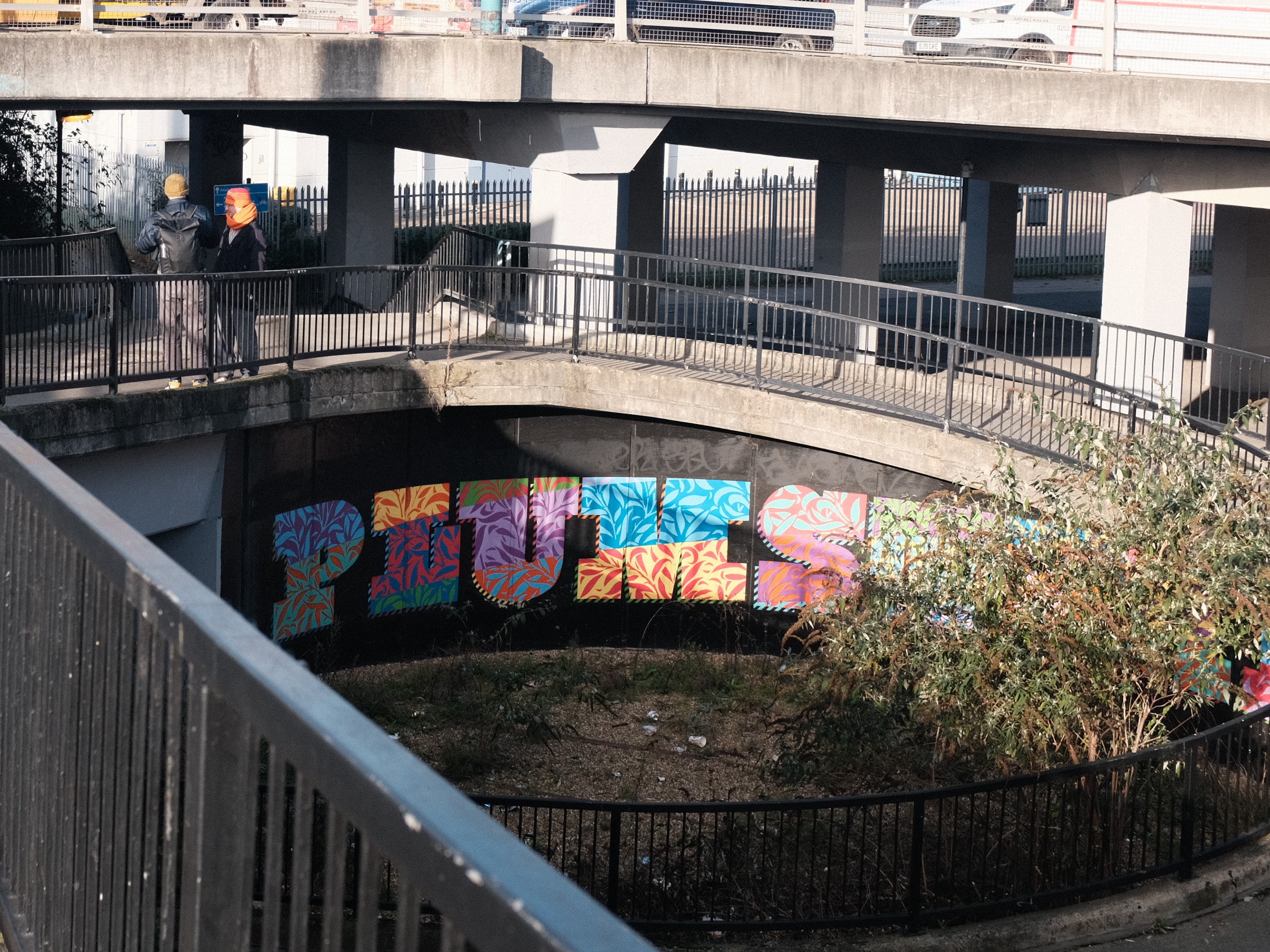 A view of the Pettman Underpass