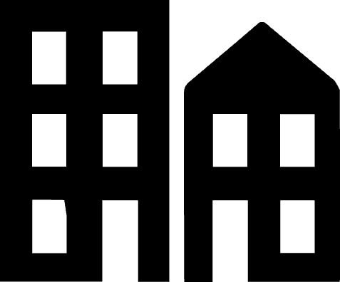 A black silhouette of a person in a suit and tie, standing with hands in pockets.
