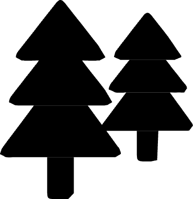 A black and white icon of a person sitting in a wheelchair.