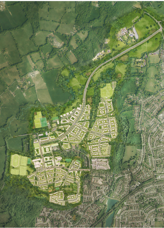 Low resolution Masterplan for West of Ifield