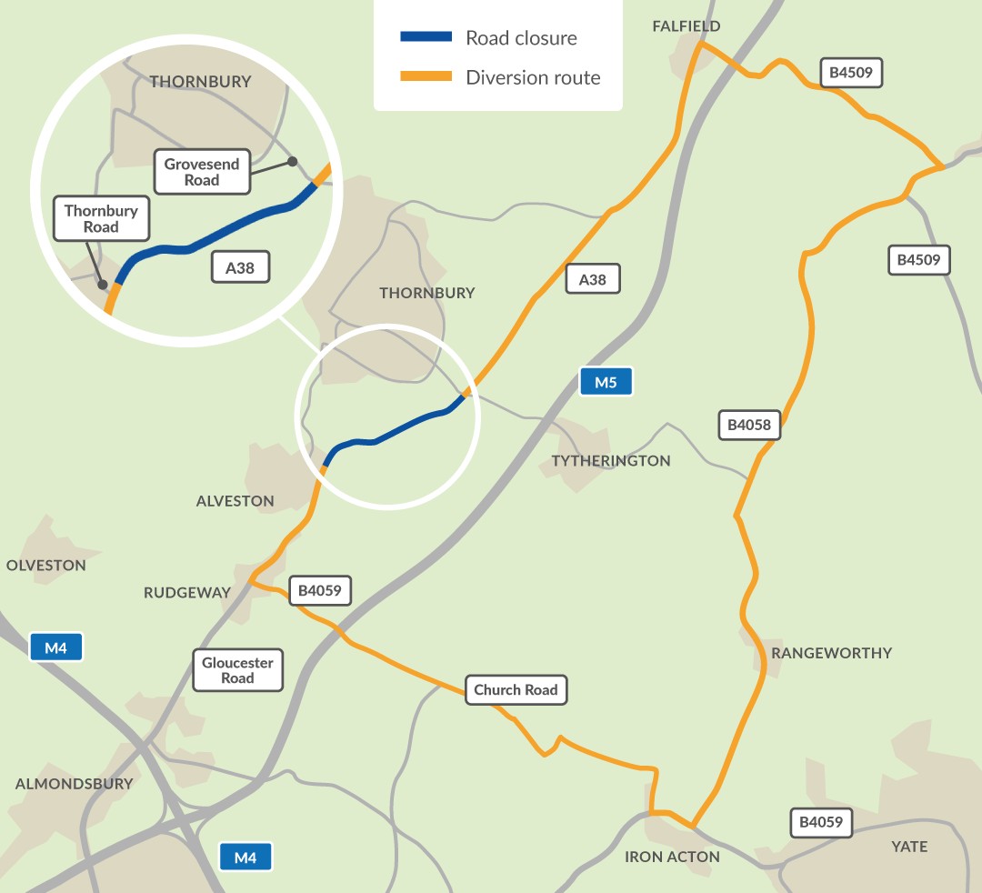 Grovesend Colliery Loop A38, Alveston Hill and Bradley Stoke Way active travel improvements ...