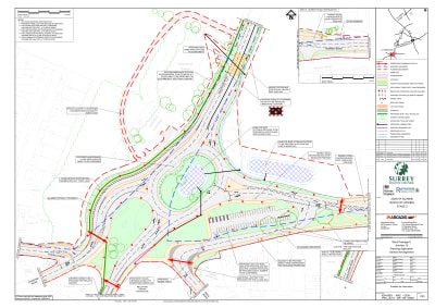 Engineering drawing of Ottershaw roundabout design.pdf