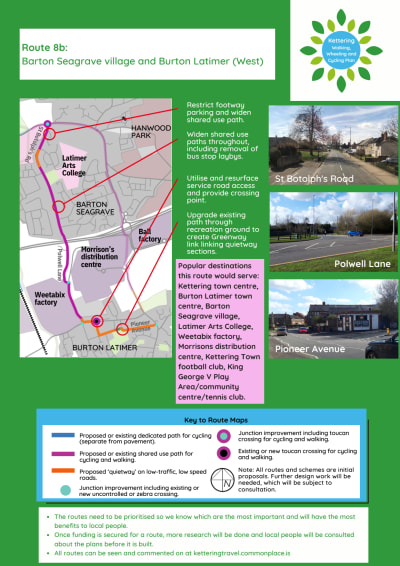 Route 8b  Barton Seagrave village and BL west, Kettering LCWIP.pdf