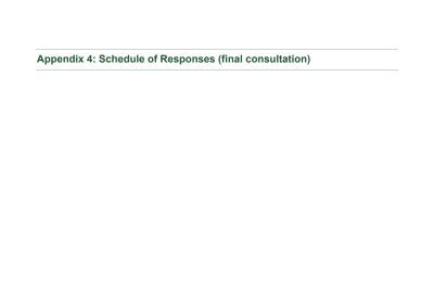 Appendix 4 - Schedule of Responses (final consultation).pdf